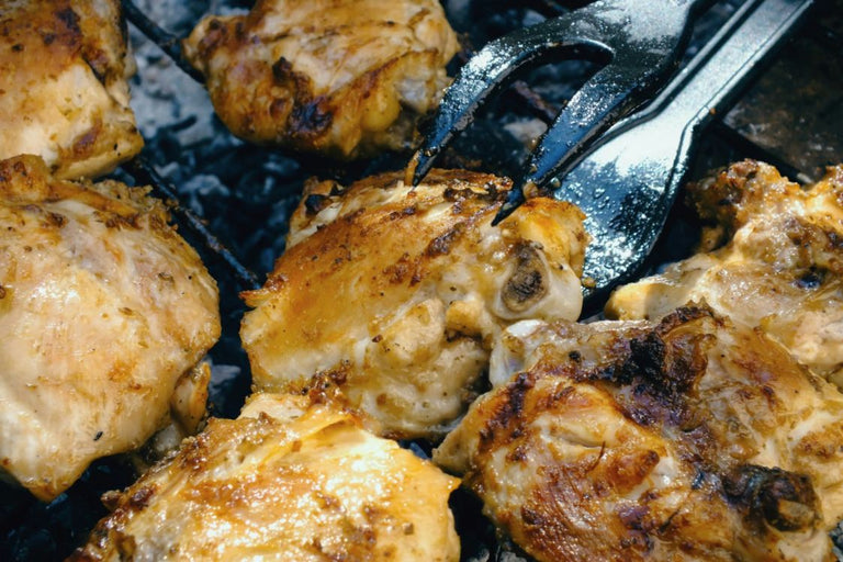 Juicy Grilled Chicken Thighs with Bone Recipe FlavrQ