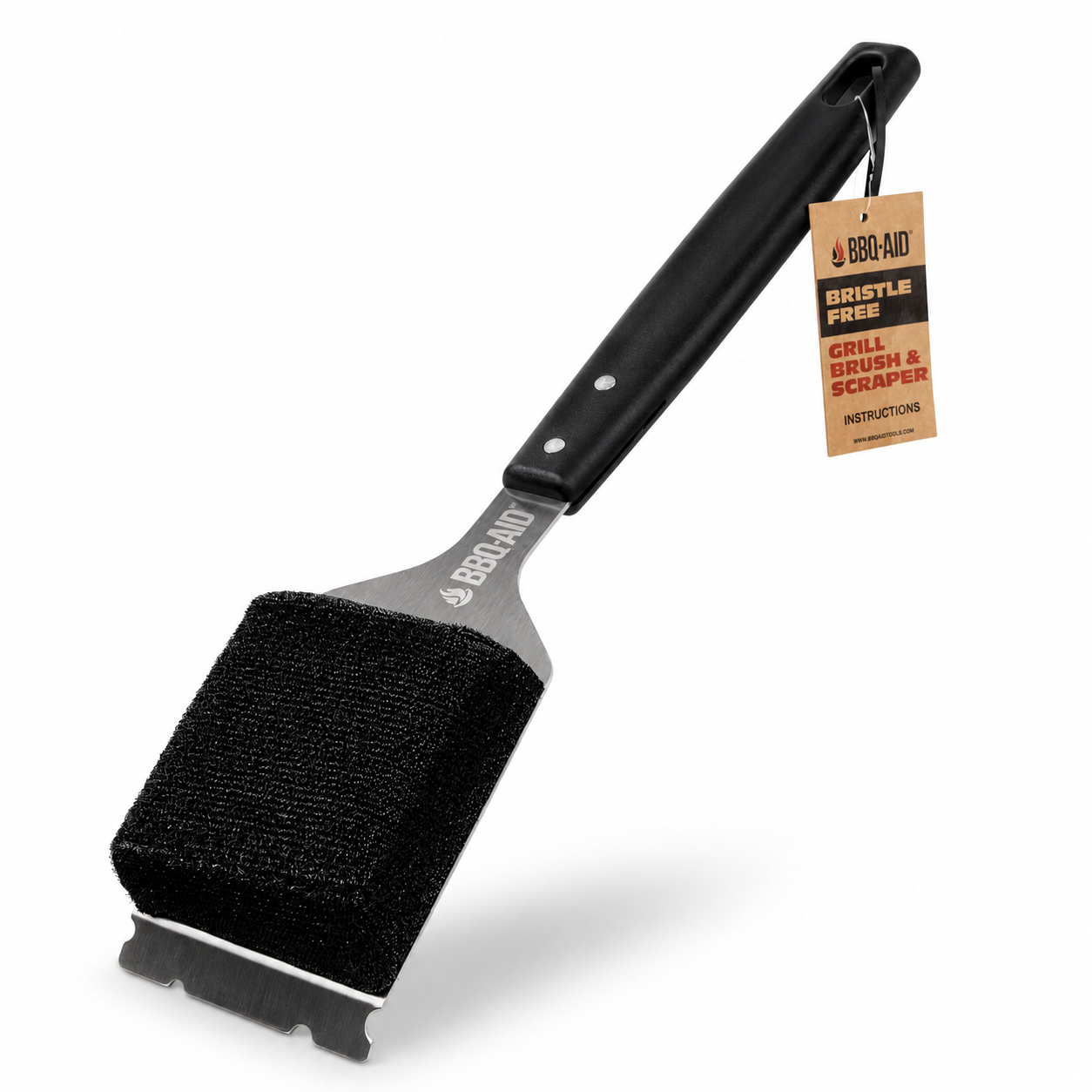 Bristle Free Brush & Scraper (Black)