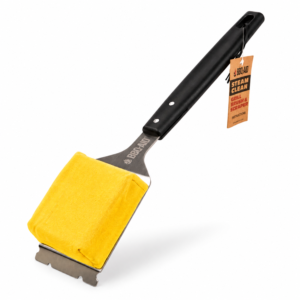 Steam Clean Brush & Scraper (Black)